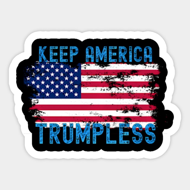 Keep America Trumpless ny -Trump Sticker by lam-san-dan